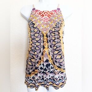 Anthropologie | September One Boho Swing Tank Top. Size S